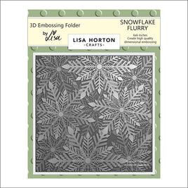 Snowflake Flurry - 6x6 Lisa Horton 3D Embossing Folder