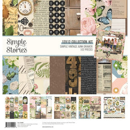 Simple Stories - Simple Vintage Junk Drawer Collection Kit - 12 x 12 Paper Pack