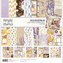 Simple Vintage Lavender Fields - Collection Kit - 12 x 12 Paper Pack