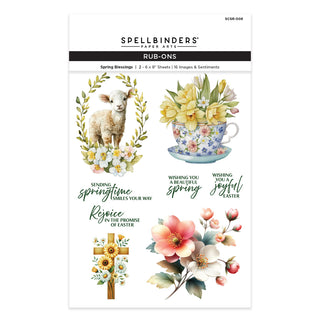 Spring Blessings Rub-On Sheets