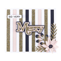 Merry Sentiments Clear Stamp & Die Set