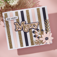 Merry Sentiments Clear Stamp & Die Set