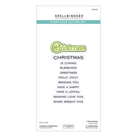 Christmas Sentiments Clear Stamp & Die Set