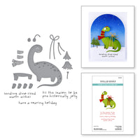 Independent Exclusive - Dino-Sized Holiday Clear Stamp & Die Set