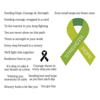 Awareness Ribbon and Sentiments Stamp & Die Set