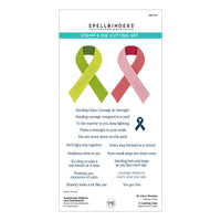 Awareness Ribbon and Sentiments Stamp & Die Set