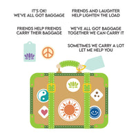 Retro Suitcase and Sentiments Stamp & Die Set