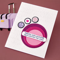 Retro Suitcase and Sentiments Stamp & Die Set