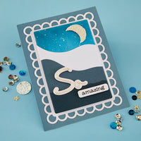 So Amazing Sentiments Clear Stamp & Die Set
