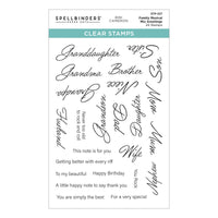 Family Musical Mix Greetings Clear Stamp Set