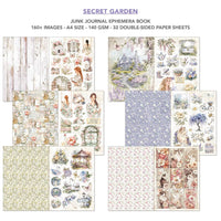 Secret Garden Junk Journal & Ephemera Book A4 32/Pkg