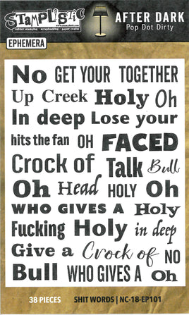 Shit Words - Ephemera Pack - AFTER DARK