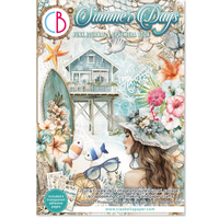 Summer Days Junk Journal & Ephemera Book A4 32/Pkg