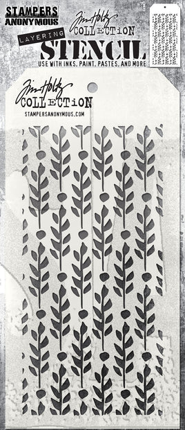 Berry Leaves Layering Stencil