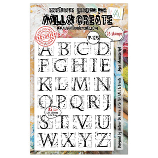 #1275 Aged Manuscript - A5 Stamp Set