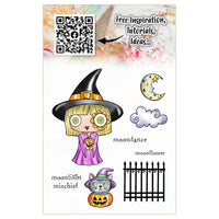 #1295 Moonlight Mischief - A7 Stamp Set