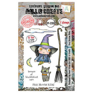 #1298 Free Broom Rides - A7 Stamp Set