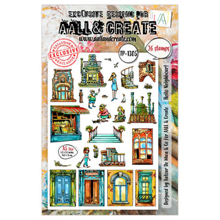 #1305 Hello Neighbor - A5 Stamp Set