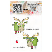 #1312 Moose-tletoe - A7 Stamp Set