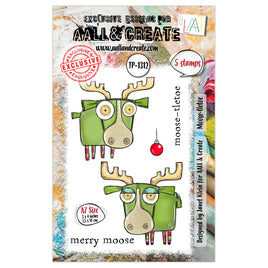 #1312 Moose-tletoe - A7 Stamp Set