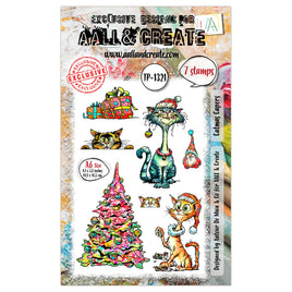 #1321 Catmas Capers - A6 Stamp Set