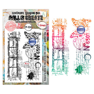 #1334 Splatter Film - A6 Stamp Set