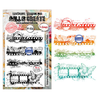 #1336 Torn Prints - A6 Stamp Set