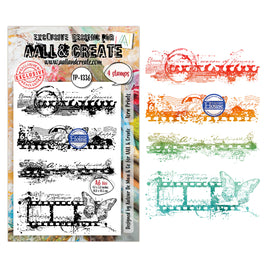 #1336 Torn Prints - A6 Stamp Set