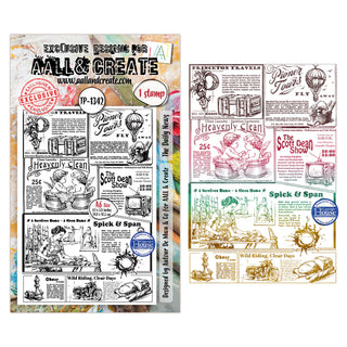#1342 The Daily News - A6 Stamp Set