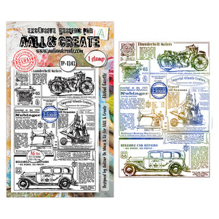 #1343 Global Gazette - A6 Stamp Set