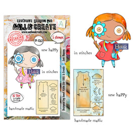 #1362 Sew Happy - A7 Stamp Set