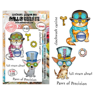 #1373 Precision Paws - A7 Stamp Set