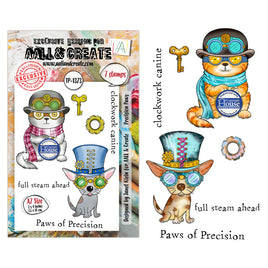 #1373 Precision Paws - A7 Stamp Set