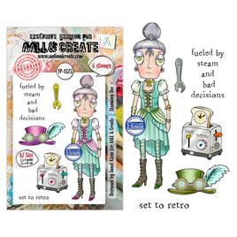 #1375 Steaming Dee - A7 Stamp Set