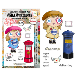 #1376 Deliver Joy - A7 Stamp Set