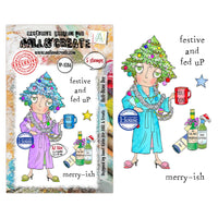 #1386 Holi-Done Dee - A7 Stamp Set