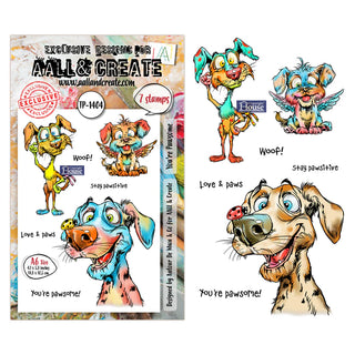 #1404 You're Pawsome - A6 Stamp Set