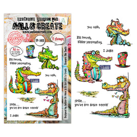 #1411 Beware the Smile - A6 Stamp Set