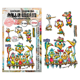 #1414 Sir Chirps-a-Lot - A6 Stamp Set
