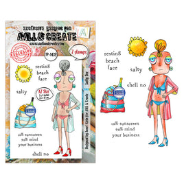 #1439 Salty Dee - A7 Stamp Set