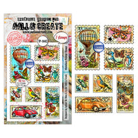 #1443 Miniature Postage Stamps - A6 Stamp Set