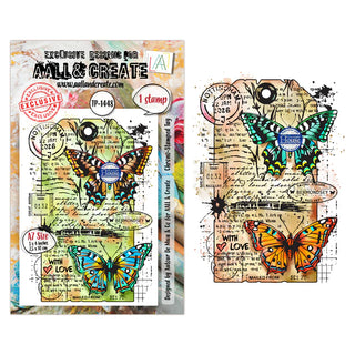 #1448 Chrono-Stamped Tag - A7 Stamp Set