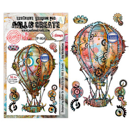 #1454 Sky Mechanisms - A6 Stamp Set