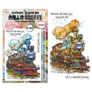 #1455 Enjoy the Ride - A6 Stamp Set