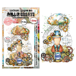 #1456 Faceless Time - A6 Stamp Set