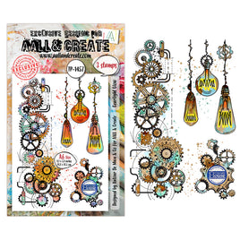 #1457 Gearlight Glow - A6 Stamp Set
