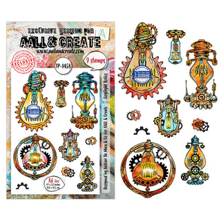 #1458 Coglight Relics - A6 Stamp Set