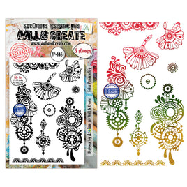 #1461 Frise Pendentifs - A6 Stamp Set