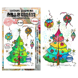 #1471 Floating Fir - A6 Stamp Set
