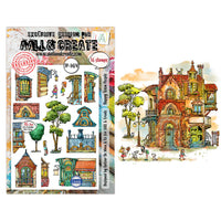 #1474 Happy Town People - A5 Stamp Set